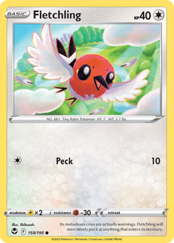 Fletchling Silver Tempest card