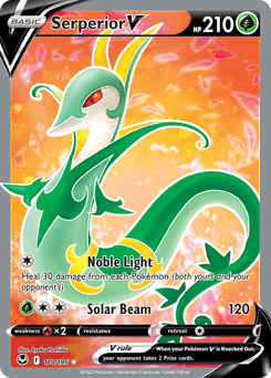 Serperior V Silver Tempest card