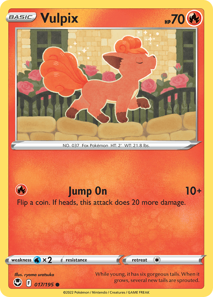 Vulpix Silver Tempest card