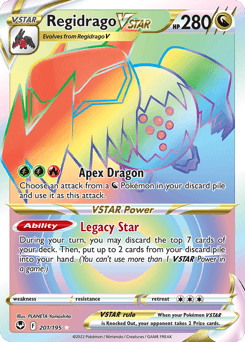 Regidrago VSTAR Silver Tempest card