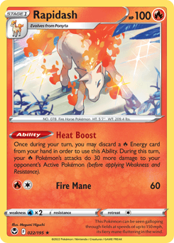 Rapidash Silver Tempest card