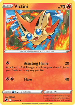 Victini Silver Tempest card