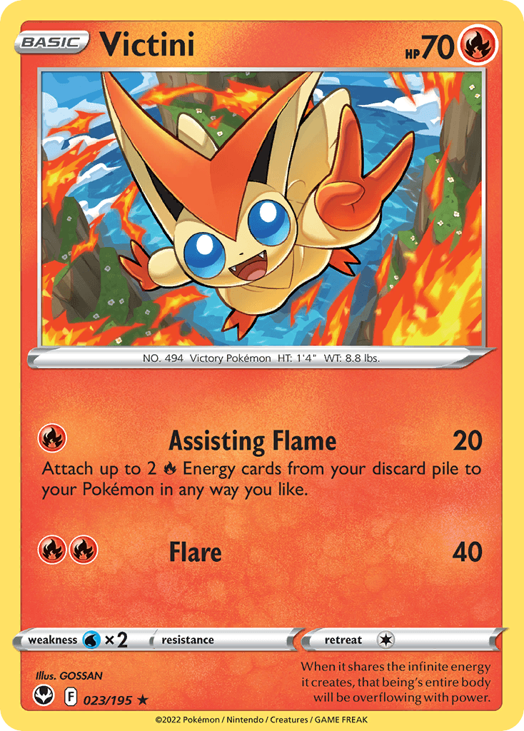 Victini Silver Tempest card