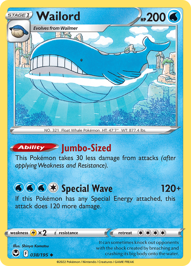 Wailord Silver Tempest card