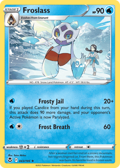 Froslass Silver Tempest card
