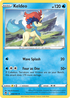 Keldeo Silver Tempest card