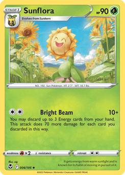 Sunflora Silver Tempest card