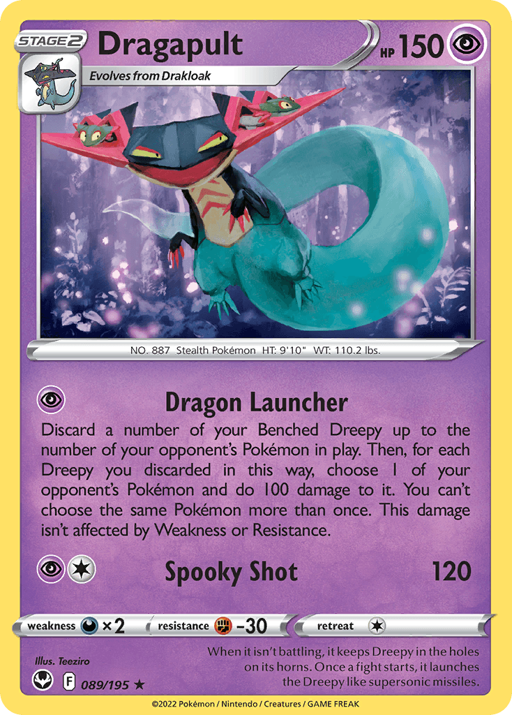 Dragapult Silver Tempest card