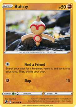 Baltoy Silver Tempest card