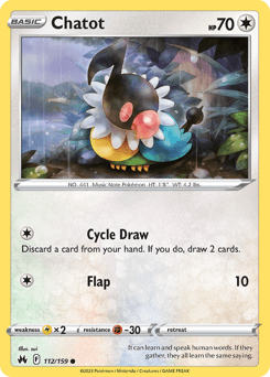 Chatot Crown Zenith card