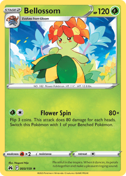 Bellossom Crown Zenith card