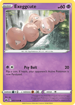 Exeggcute Crown Zenith card