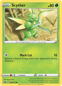 Scyther Crown Zenith card