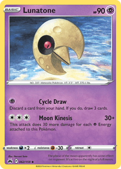 Lunatone Crown Zenith card