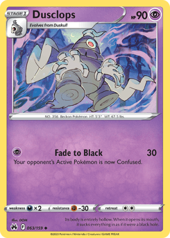 Dusclops Crown Zenith card