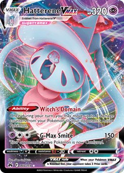Hatterene VMAX Crown Zenith card