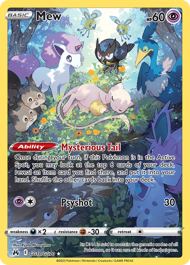 Mew Crown Zenith Galarian Gallery card