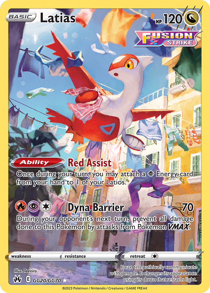 Latias Crown Zenith Galarian Gallery card