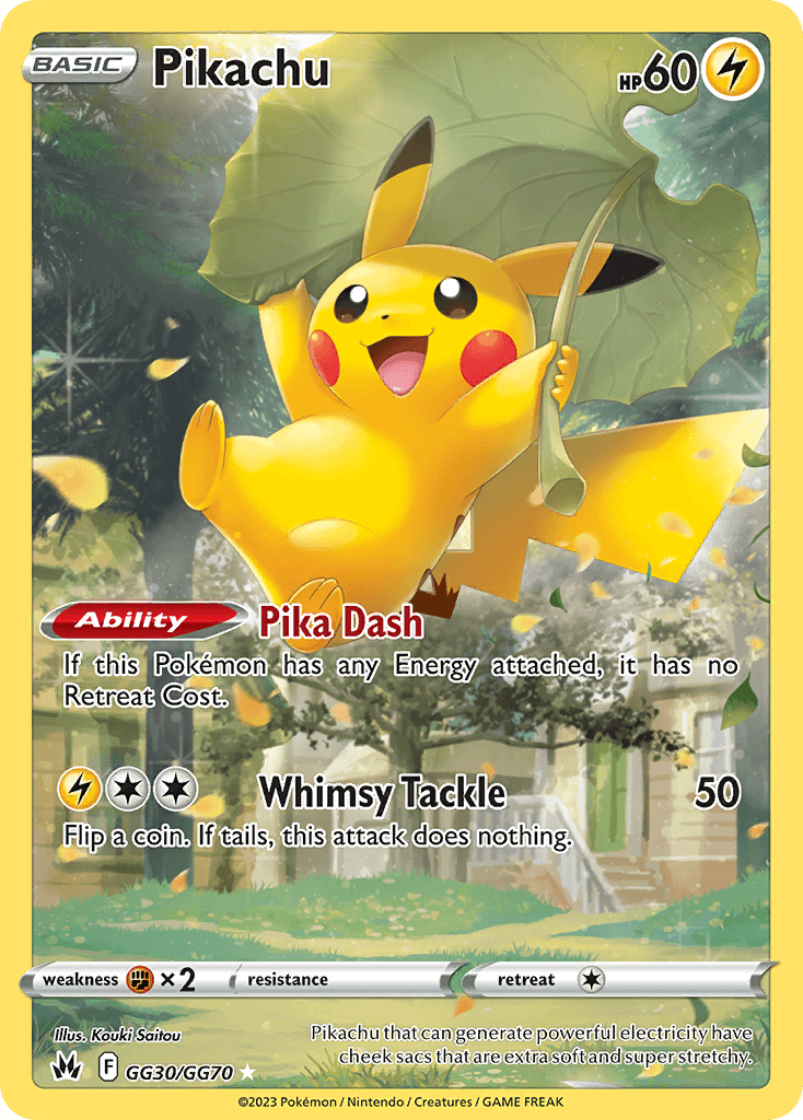 Pikachu Crown Zenith Galarian Gallery card