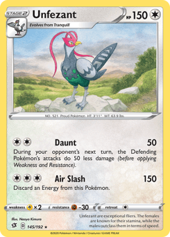Unfezant Rebel Clash card