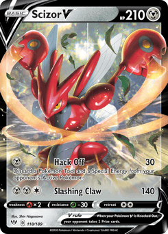 Scizor V Darkness Ablaze card