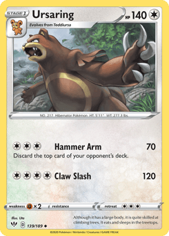 Ursaring Darkness Ablaze card