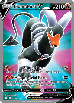 Houndoom V Darkness Ablaze card
