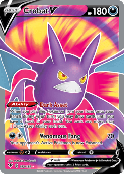 Crobat V Darkness Ablaze card