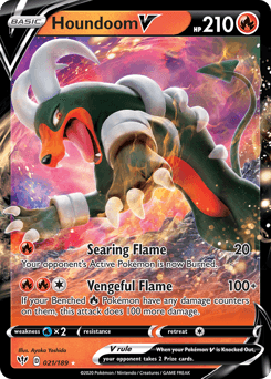 Houndoom V Darkness Ablaze card