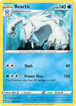 Beartic Darkness Ablaze card