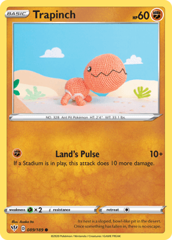 Trapinch Darkness Ablaze card