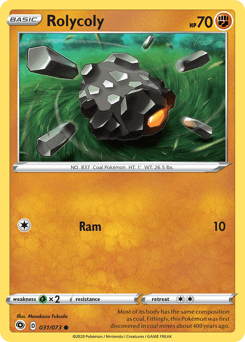 Rolycoly Champion's Path card