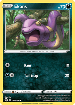 Ekans Champion's Path card