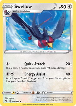 Swellow Vivid Voltage card