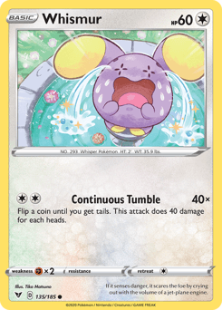 Whismur Vivid Voltage card