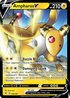 Ampharos V Vivid Voltage card