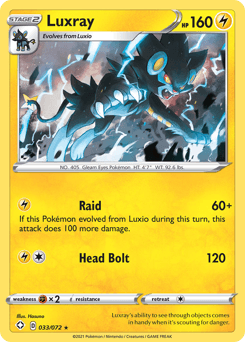 Luxray Shining Fates card