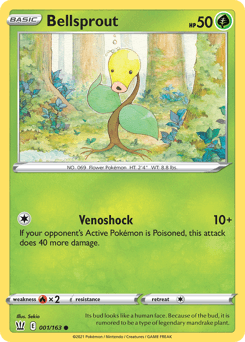 Bellsprout Battle Styles card
