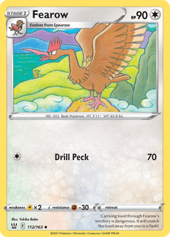 Fearow Battle Styles card