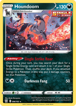 Houndoom Battle Styles card