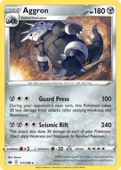 Aggron Chilling Reign card