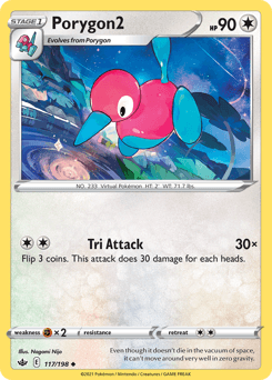 Porygon2 Chilling Reign card
