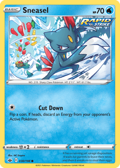 Sneasel Chilling Reign card