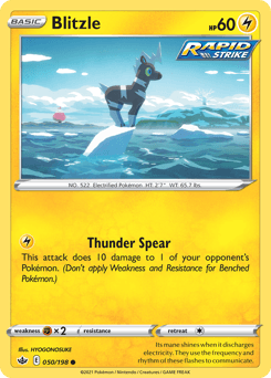 Blitzle Chilling Reign card