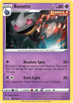 Banette Chilling Reign card