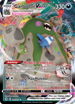 Garbodor VMAX Evolving Skies card