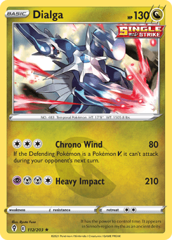 Dialga Evolving Skies card