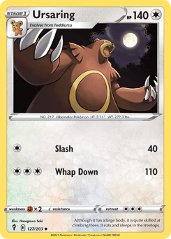 Ursaring Evolving Skies card