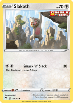 Slakoth Evolving Skies card