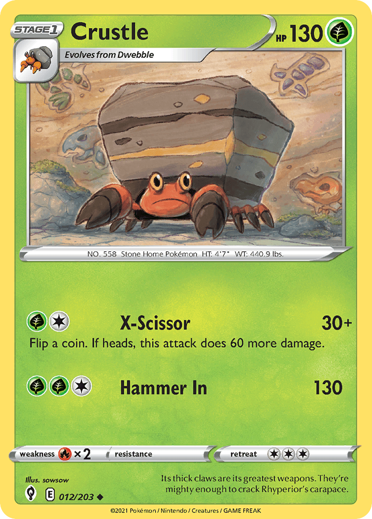 Crustle Evolving Skies card